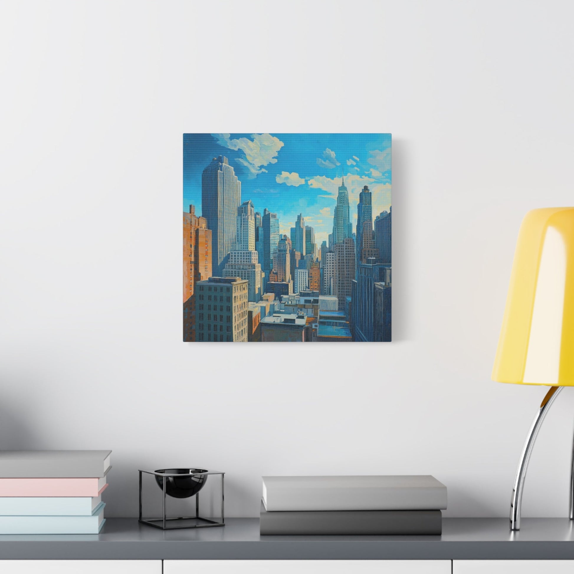 Vibrant Urban Skyline - Cityscape Wall Art - Aestheticanvas