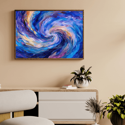 Vibrant Vortex of Colours - Abstract Wall Art - Aestheticanvas