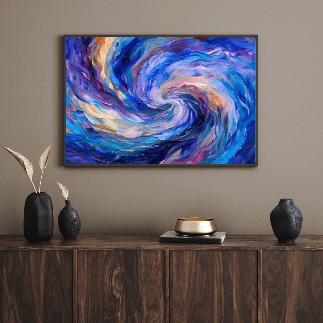 Vibrant Vortex of Colours - Abstract Wall Art - Aestheticanvas