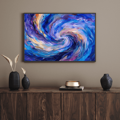 Vibrant Vortex of Colours - Abstract Wall Art - Aestheticanvas