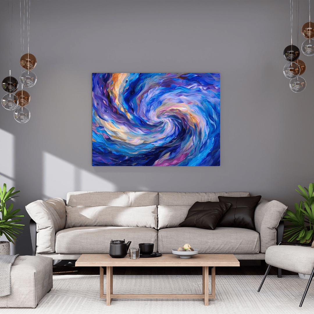 Vibrant Vortex of Colours - Abstract Wall Art - Aestheticanvas