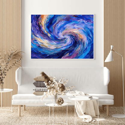 Vibrant Vortex of Colours - Abstract Wall Art - Aestheticanvas