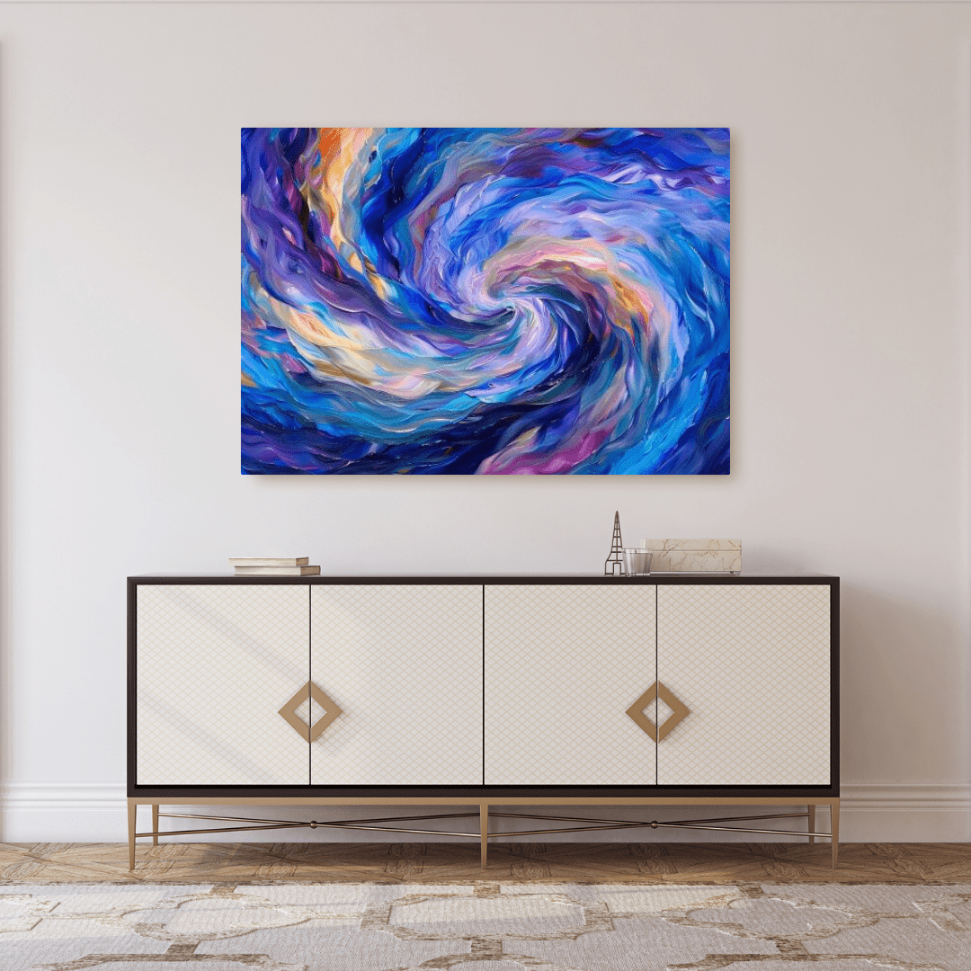 Vibrant Vortex of Colours - Abstract Wall Art - Aestheticanvas