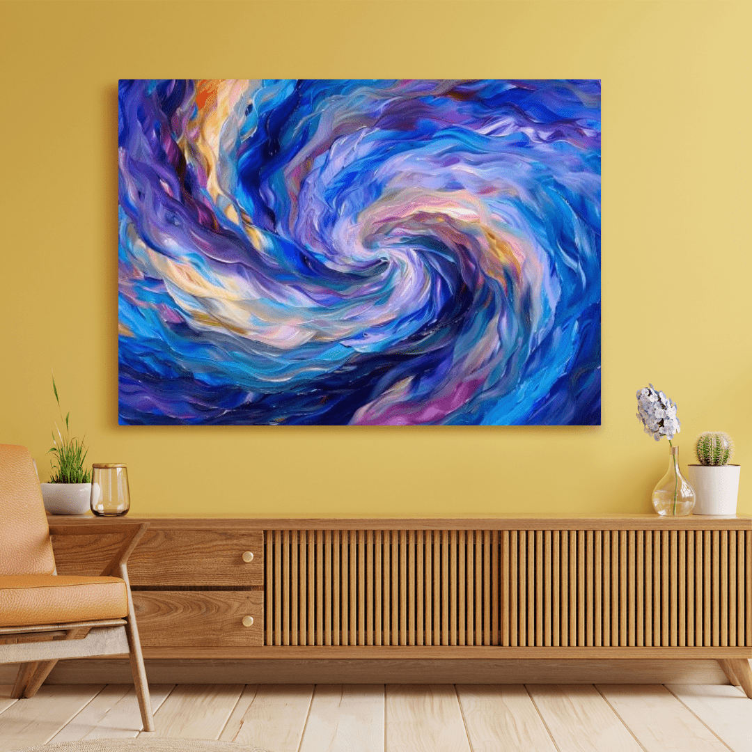 Vibrant Vortex of Colours - Abstract Wall Art - Aestheticanvas