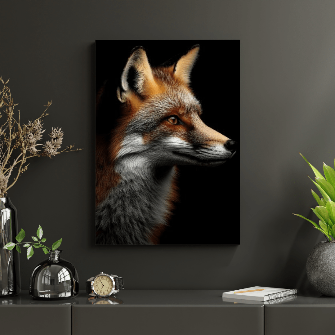 Vigilant Fox - Wildlife Wall Art - Aestheticanvas