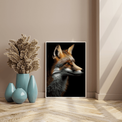 Vigilant Fox - Wildlife Wall Art - Aestheticanvas