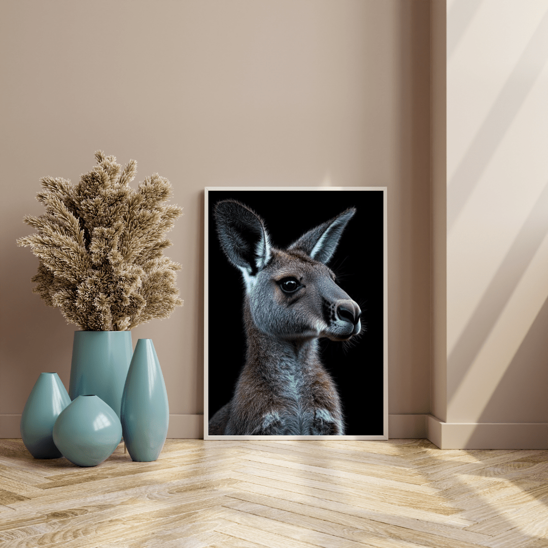 Vigilant Roo - Wildlife Wall Art - Aestheticanvas