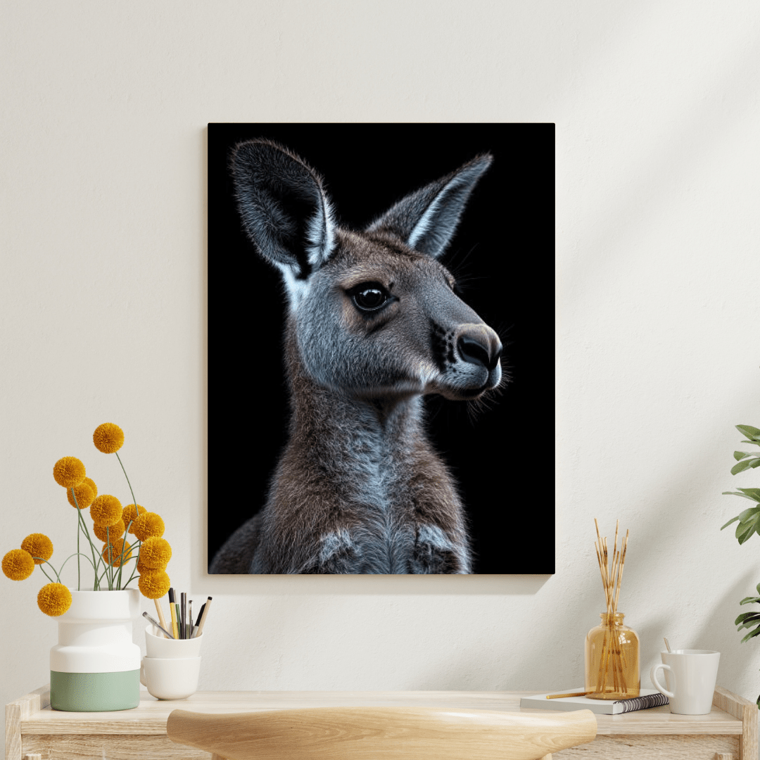 Vigilant Roo - Wildlife Wall Art - Aestheticanvas