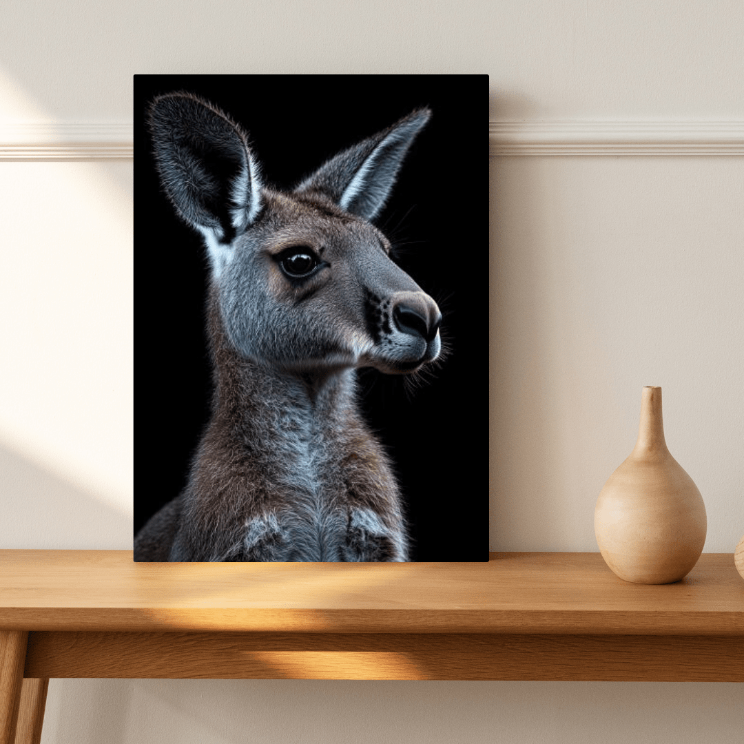 Vigilant Roo - Wildlife Wall Art - Aestheticanvas