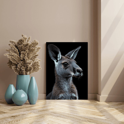 Vigilant Roo - Wildlife Wall Art - Aestheticanvas