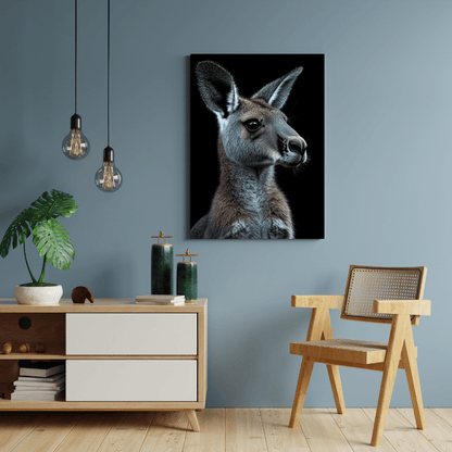 Vigilant Roo - Wildlife Wall Art - Aestheticanvas