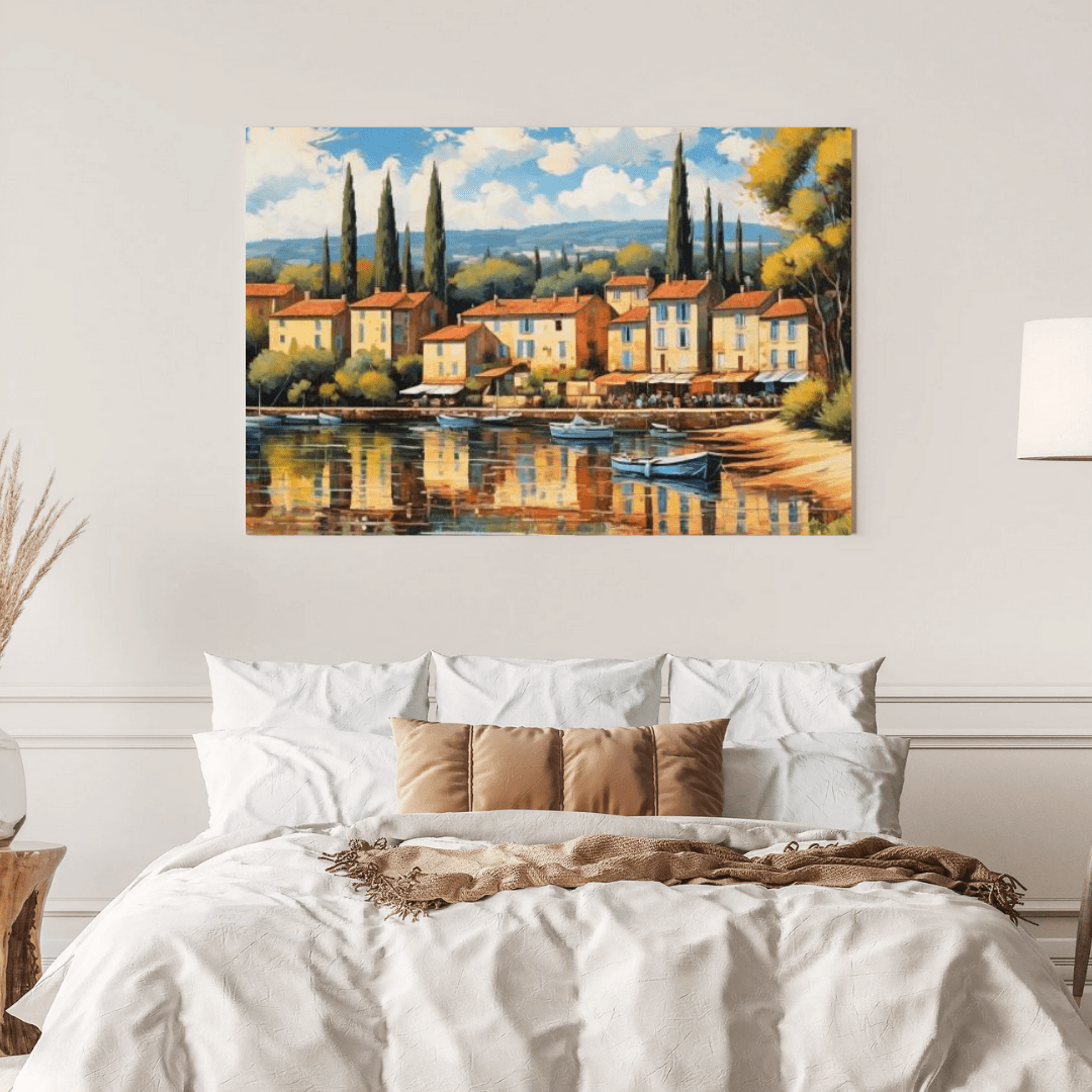 Village In South Of France - Wall Art - Aestheticanvas