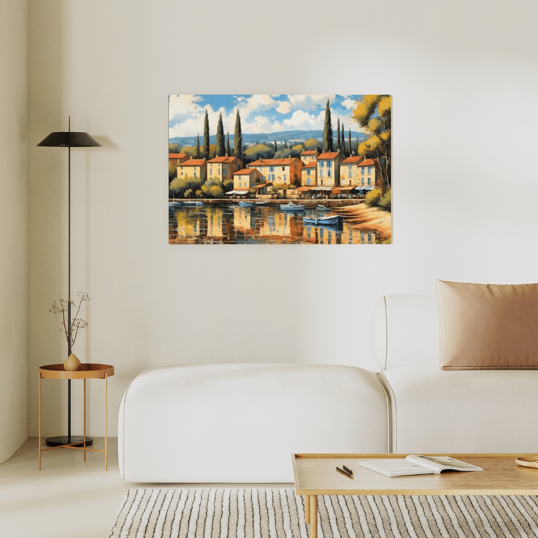 Village In South Of France - Wall Art - Aestheticanvas