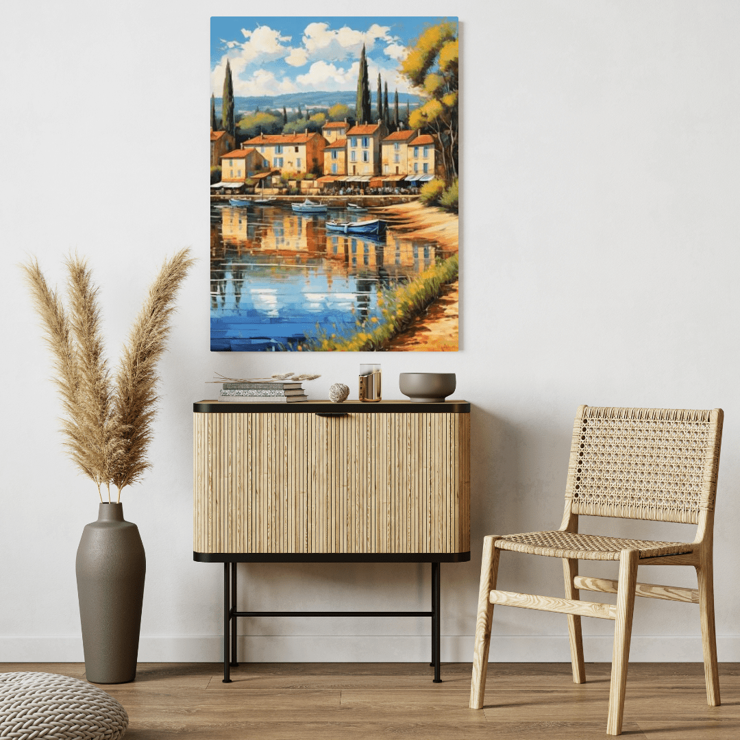 Village In South Of France - Wall Art - Aestheticanvas