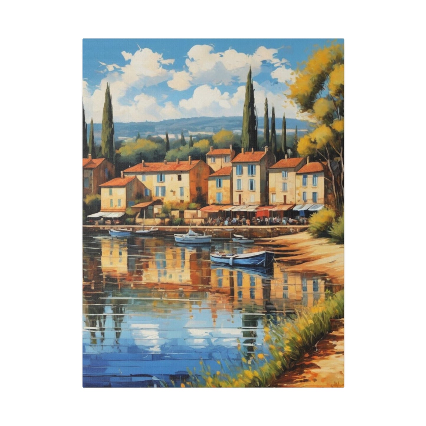 Village In South Of France - Wall Art - Aestheticanvas