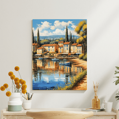 Village In South Of France - Wall Art - Aestheticanvas