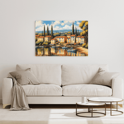 Village In South Of France - Wall Art - Aestheticanvas