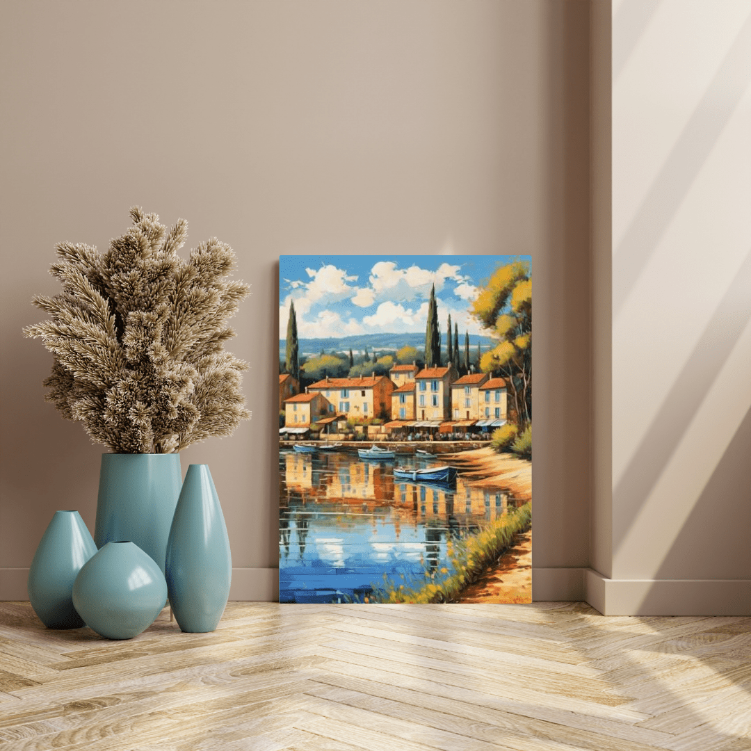 Village In South Of France - Wall Art - Aestheticanvas