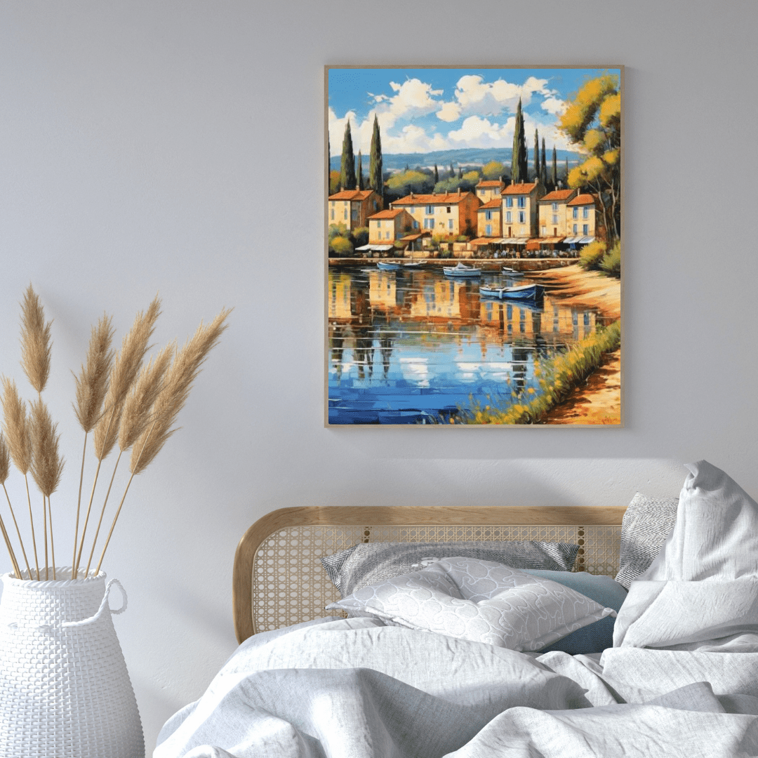 Village In South Of France - Wall Art - Aestheticanvas