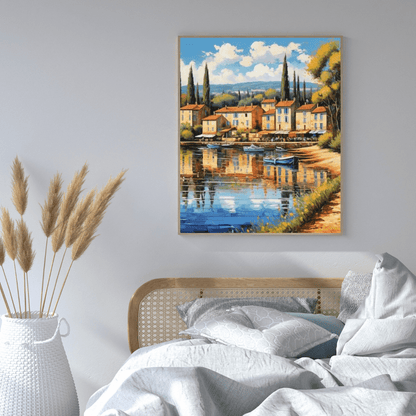 Village In South Of France - Wall Art - Aestheticanvas