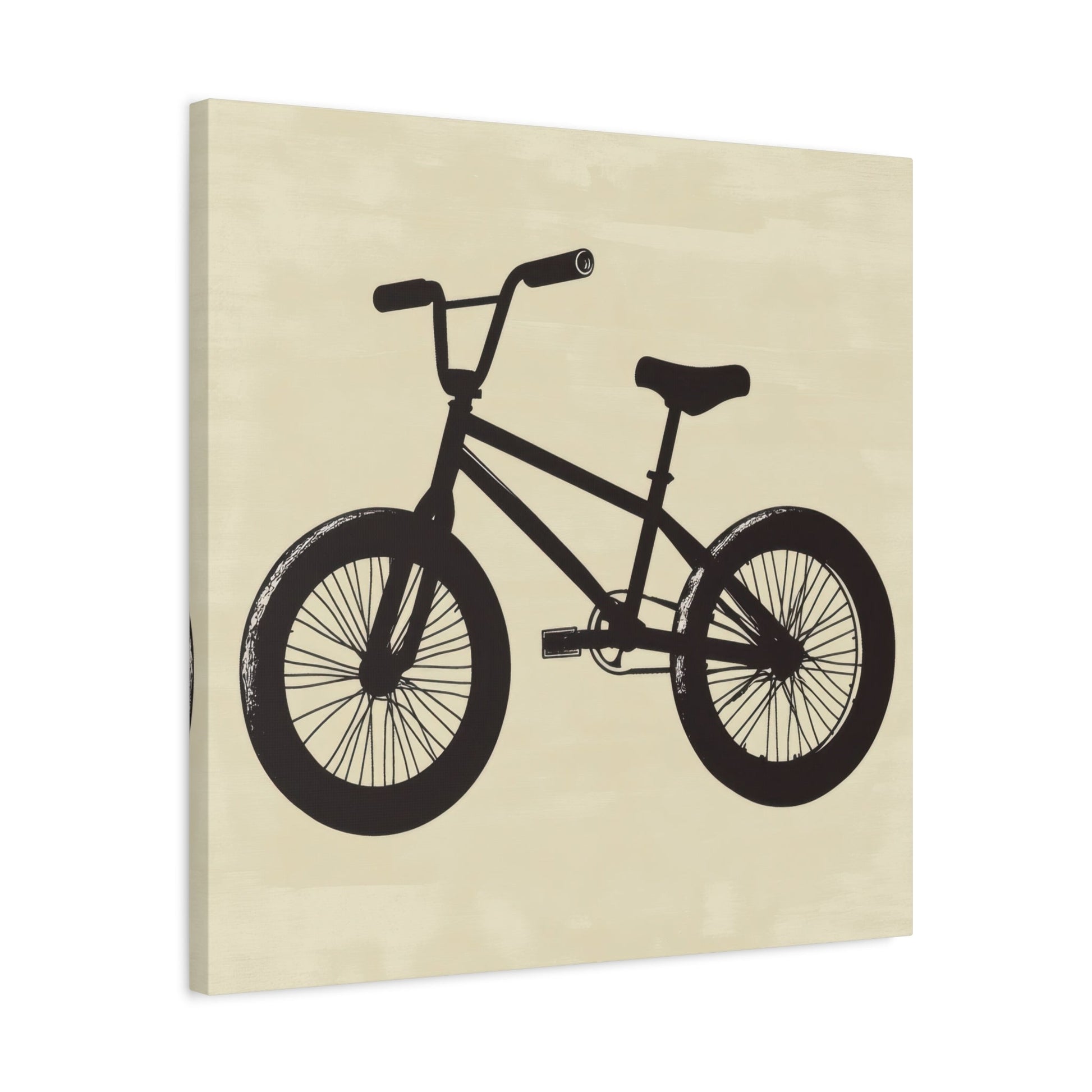 Vintage BMX Silhouette - Bike Wall Art - Aestheticanvas