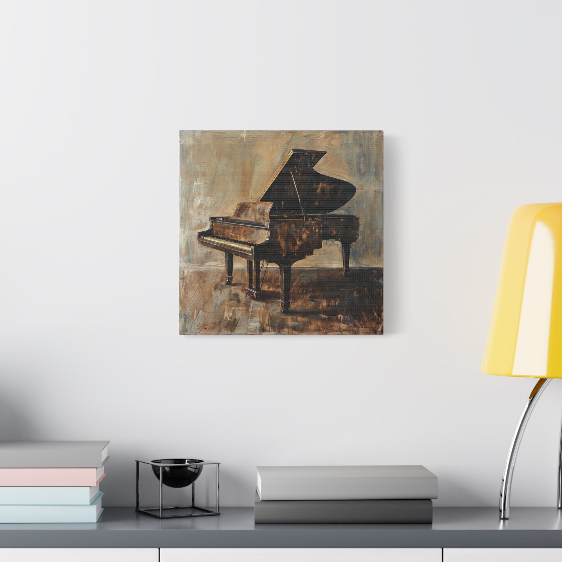 Vintage Grand Piano Art - Music Wall Art - Aestheticanvas