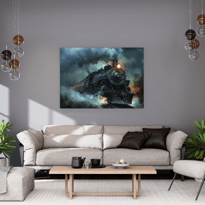 Vintage Steam Locomotive Journey - Train Wall Art - Aestheticanvas