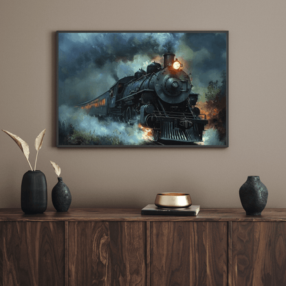 Vintage Steam Locomotive Journey - Train Wall Art - Aestheticanvas