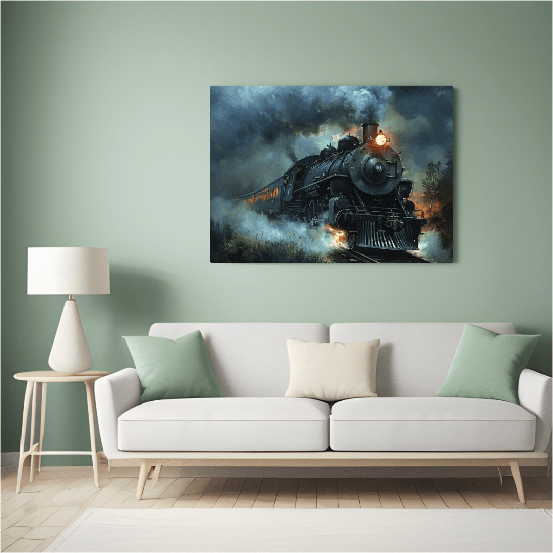 Vintage Steam Locomotive Journey - Train Wall Art - Aestheticanvas