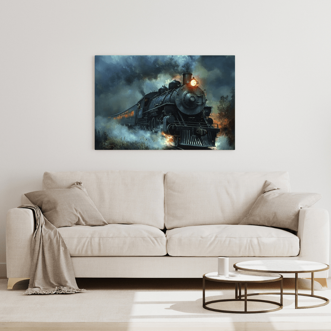 Vintage Steam Locomotive Journey - Train Wall Art - Aestheticanvas