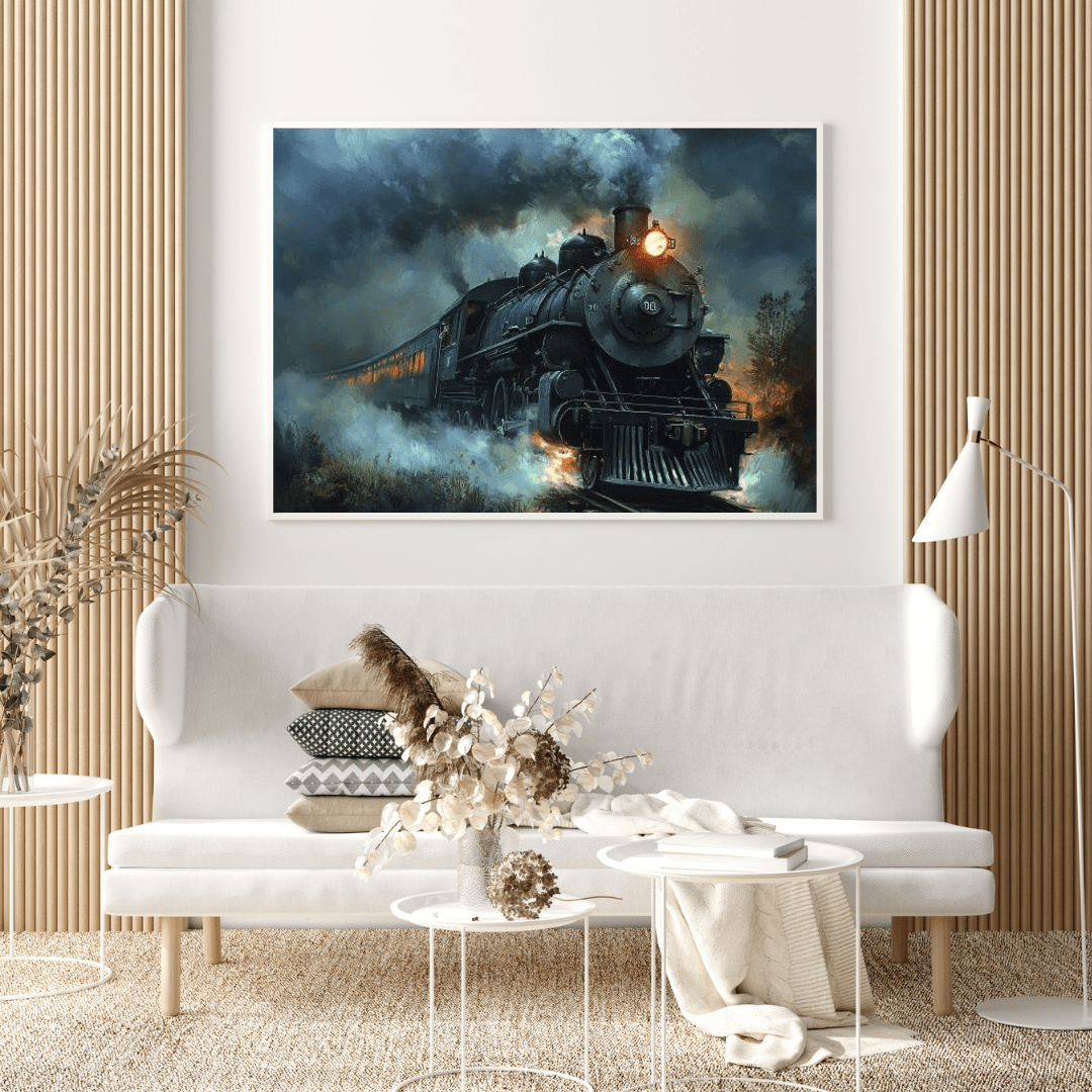 Vintage Steam Locomotive Journey - Train Wall Art - Aestheticanvas