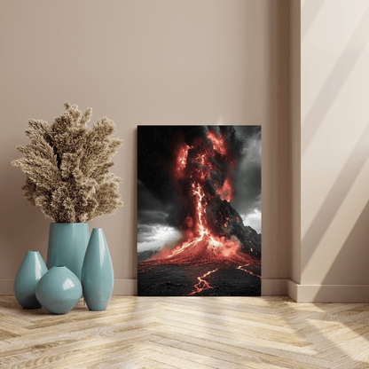 Volcanic Eruption Power and Fury - Landscape Wall Art - Aestheticanvas