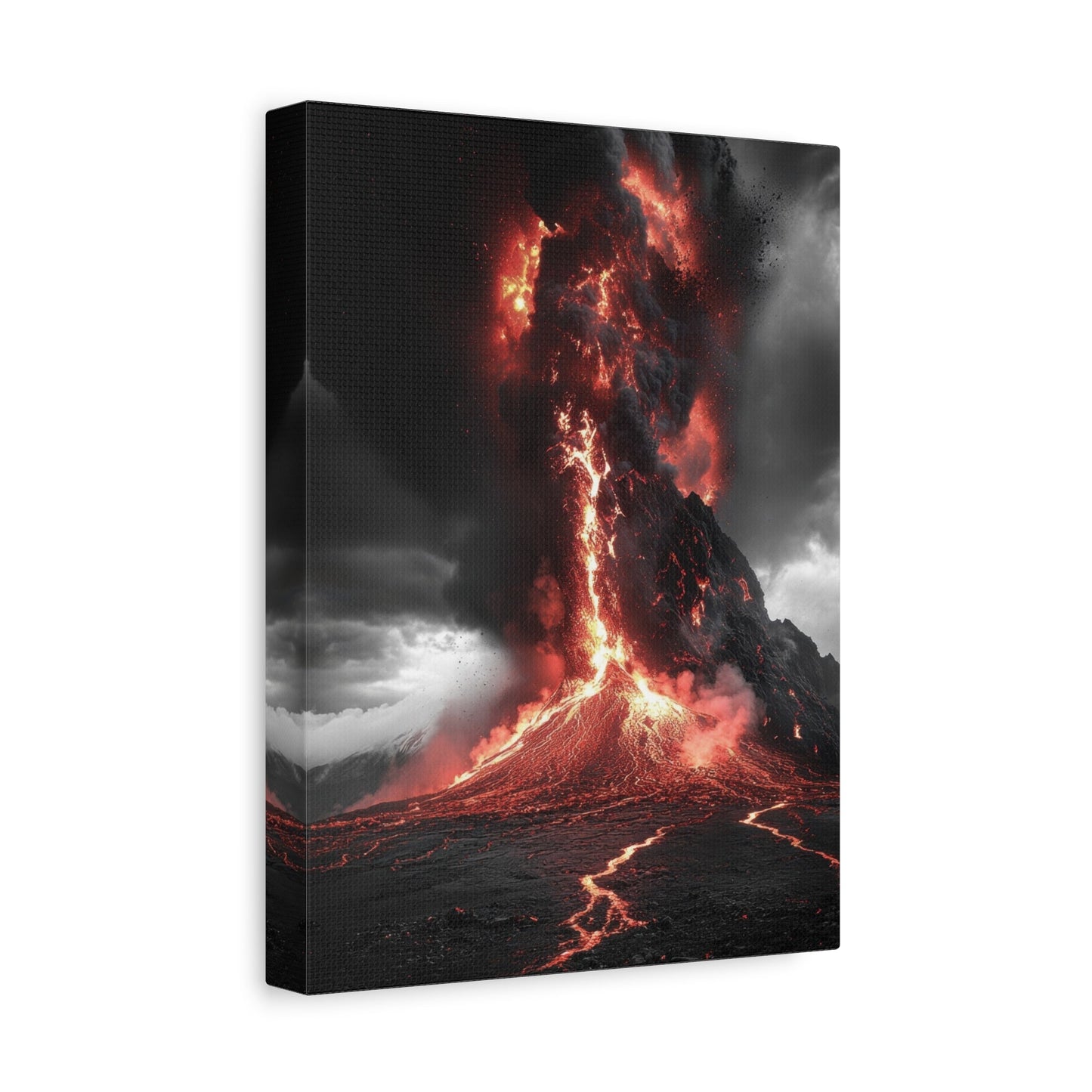 Volcanic Eruption Power and Fury - Landscape Wall Art - Aestheticanvas