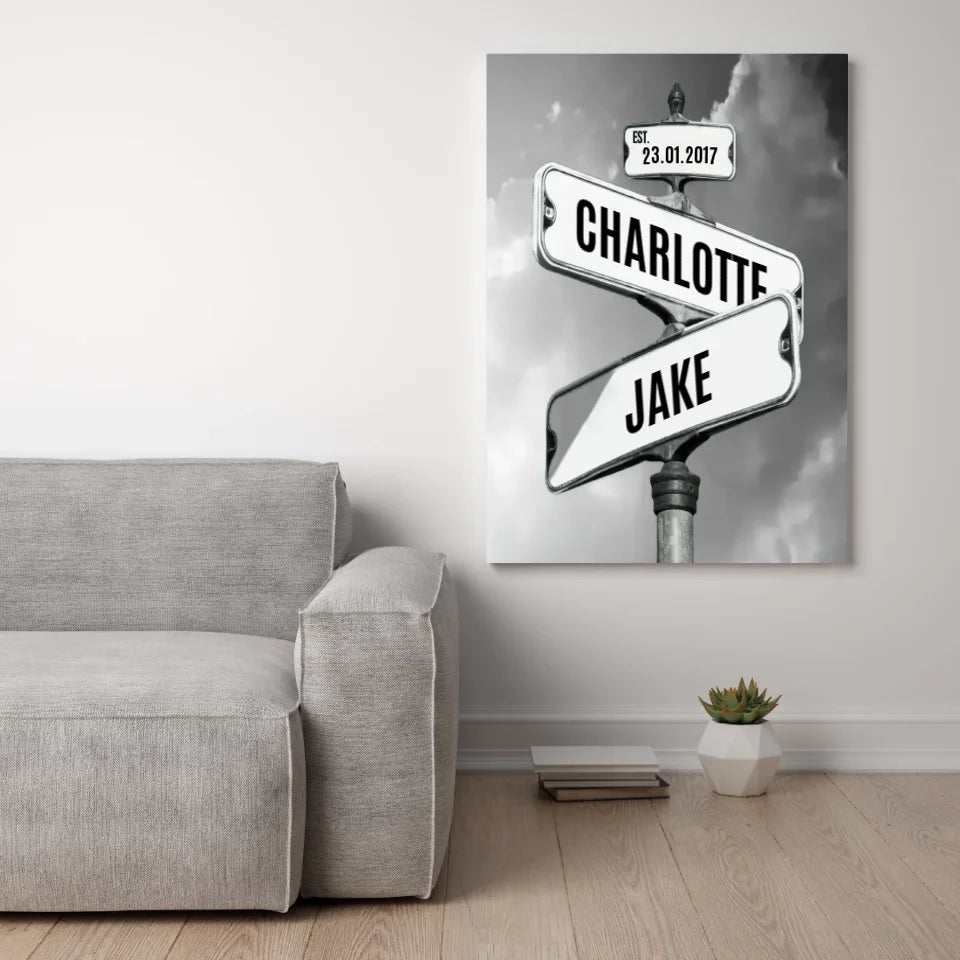 Where Our Paths Crossed - Custom Canvas Print - Aestheticanvas