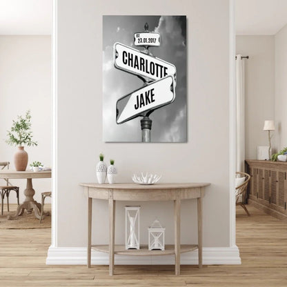 Where Our Paths Crossed - Custom Canvas Print - Aestheticanvas