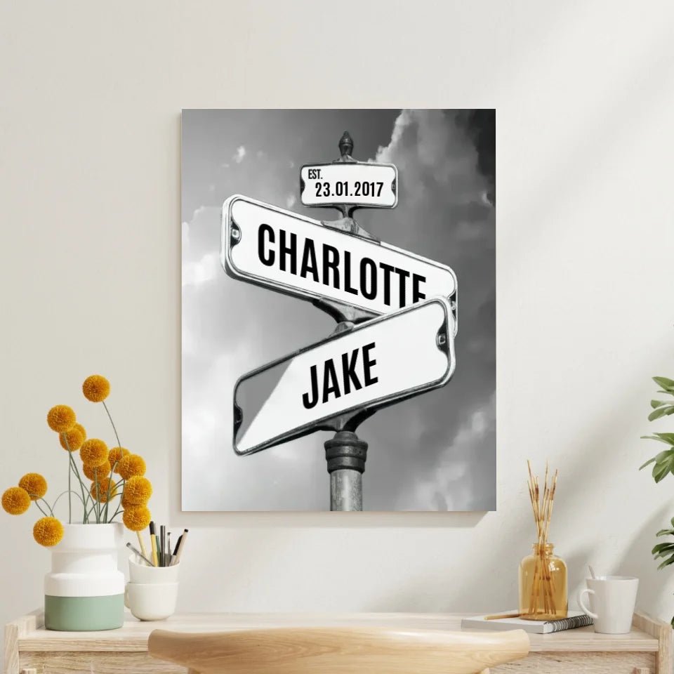 Where Our Paths Crossed - Custom Canvas Print - Aestheticanvas