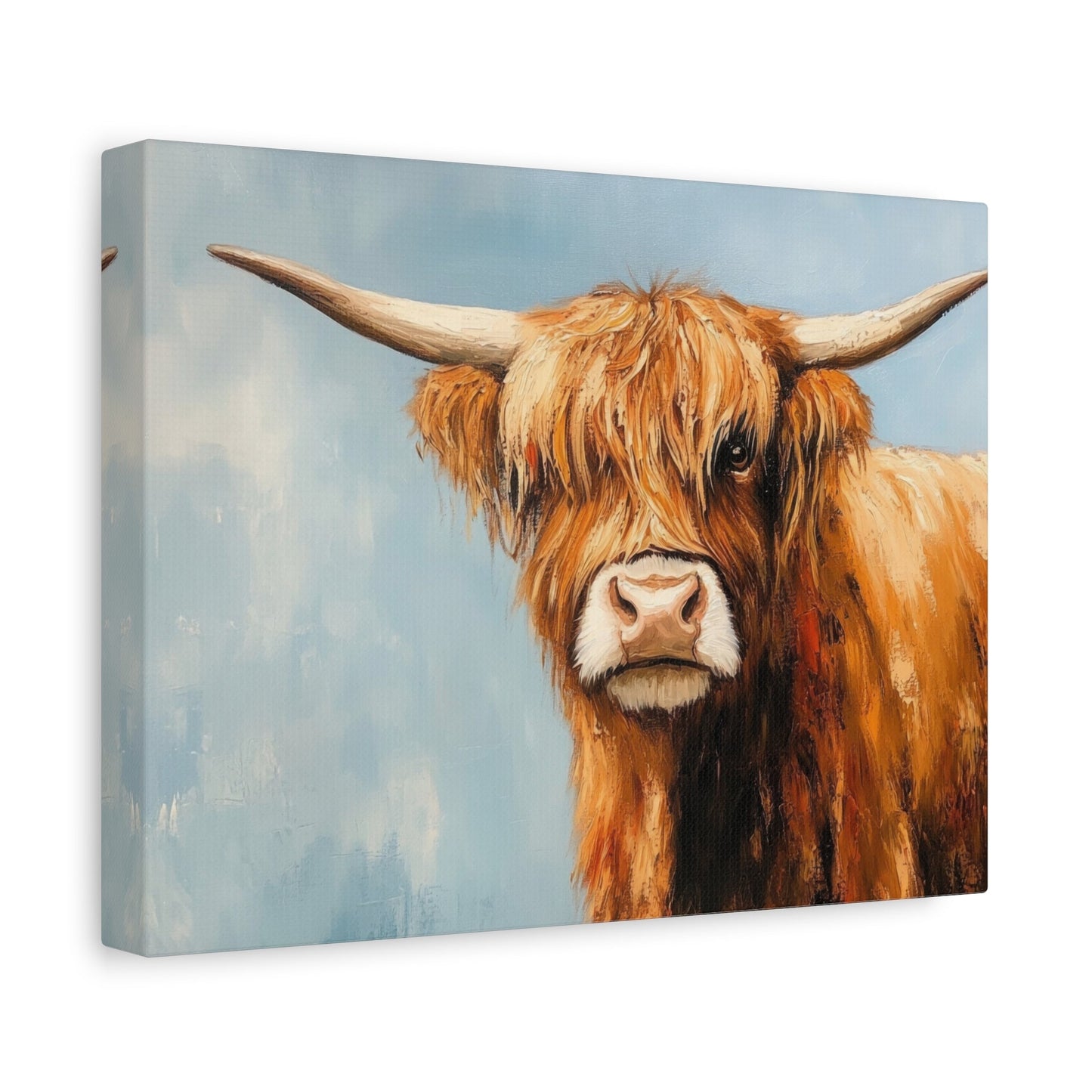 Whimsical Highland Cow - Animal Wall Art - Aestheticanvas