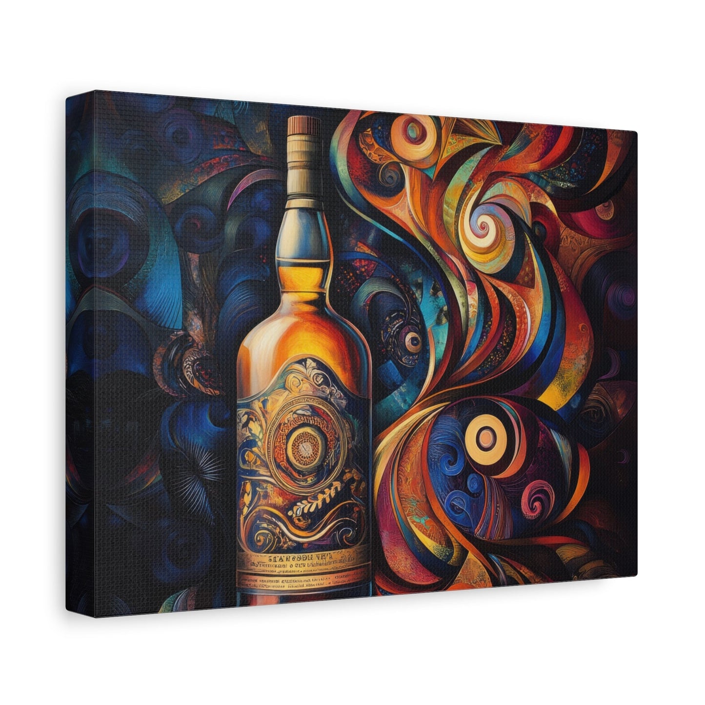 Whiskey in Wonderland - Abstract Wall Art - Aestheticanvas