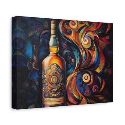 Whiskey in Wonderland - Abstract Wall Art - Aestheticanvas