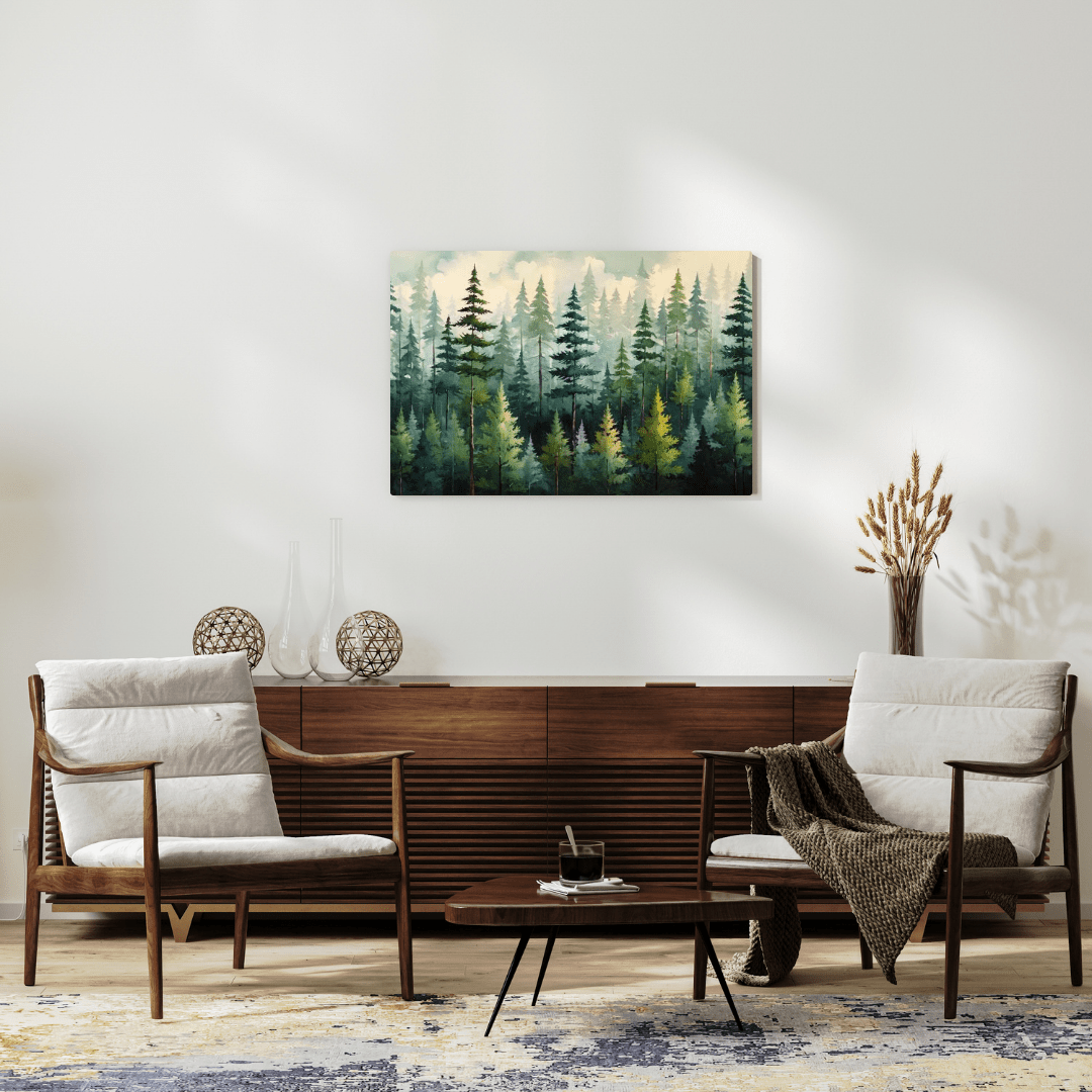 Whispering Pines - Forest Wall Art - Aestheticanvas