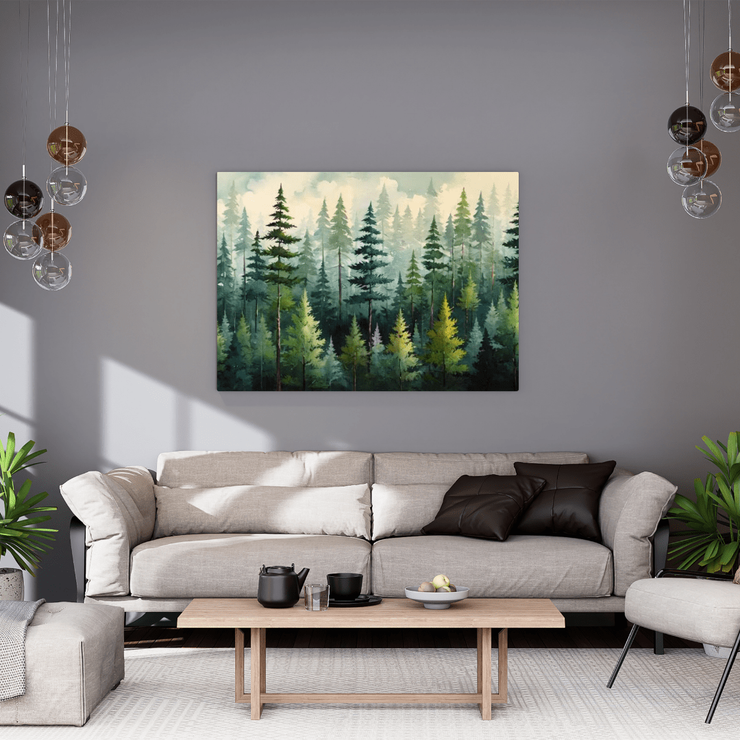 Whispering Pines - Forest Wall Art - Aestheticanvas