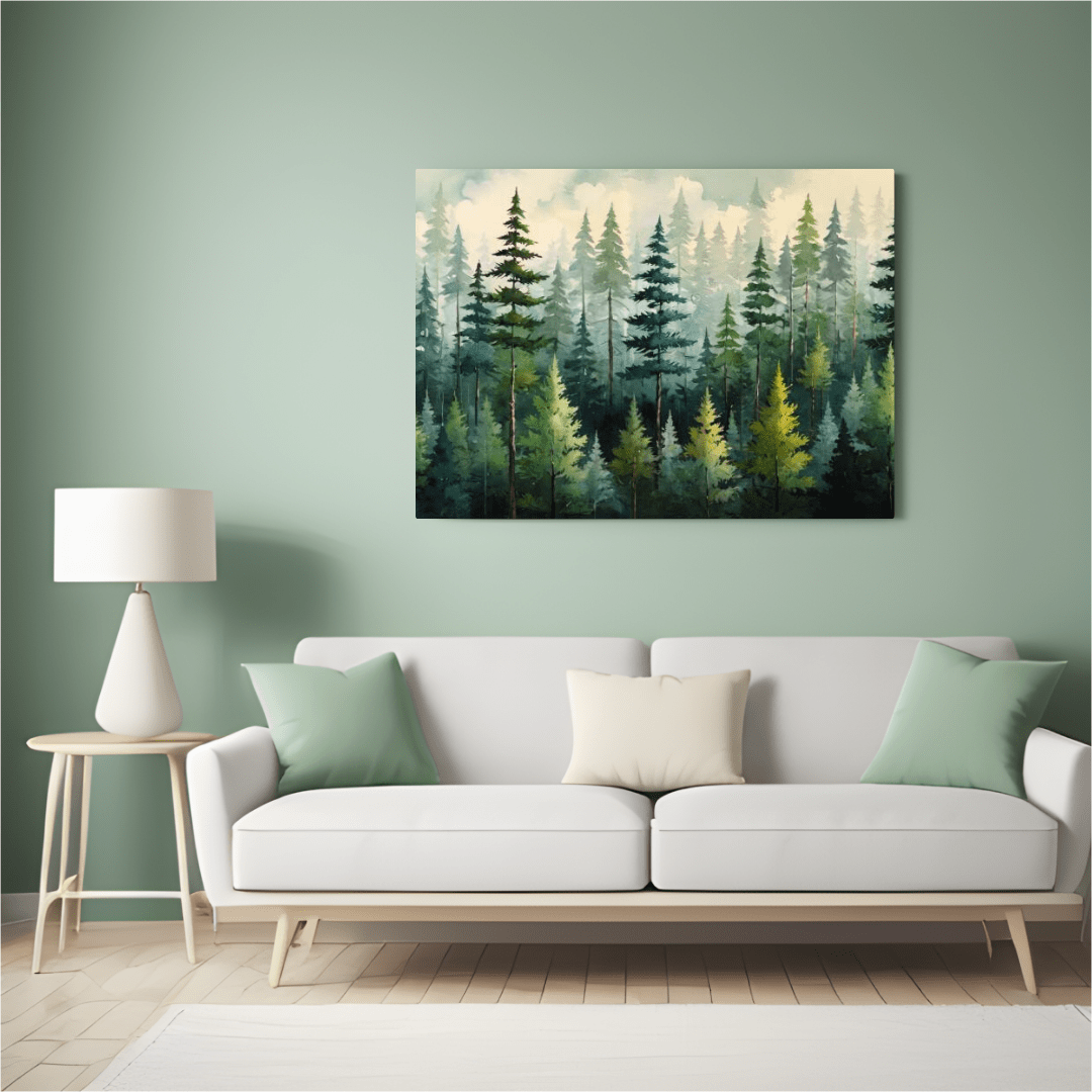 Whispering Pines - Forest Wall Art - Aestheticanvas