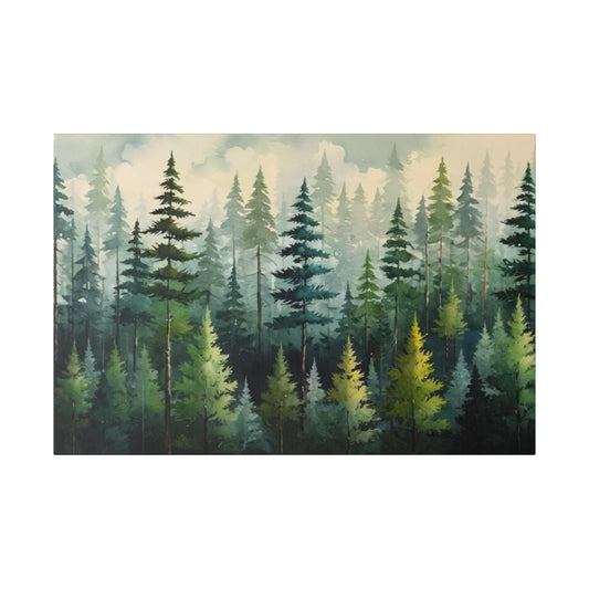 Whispering Pines - Forest Wall Art - Aestheticanvas