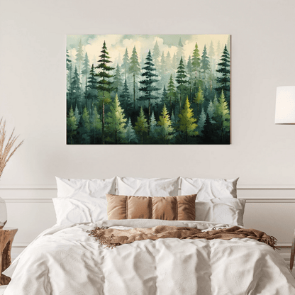 Whispering Pines - Forest Wall Art - Aestheticanvas