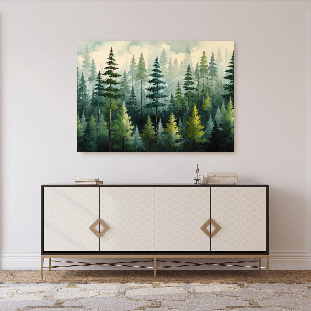 Whispering Pines - Forest Wall Art - Aestheticanvas