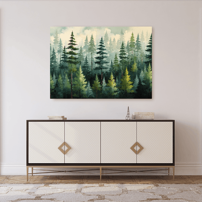 Whispering Pines - Forest Wall Art - Aestheticanvas