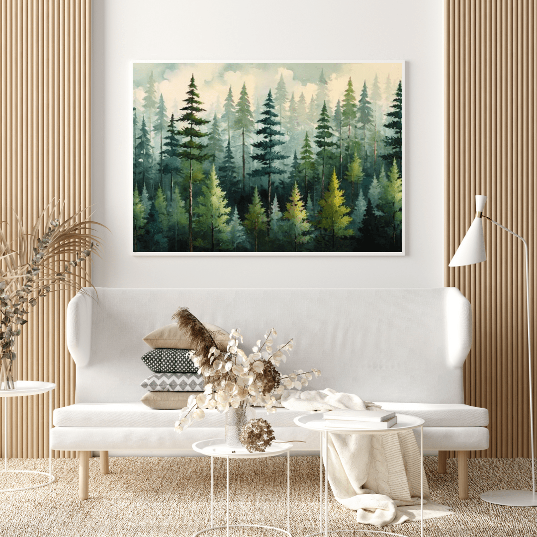 Whispering Pines - Forest Wall Art - Aestheticanvas