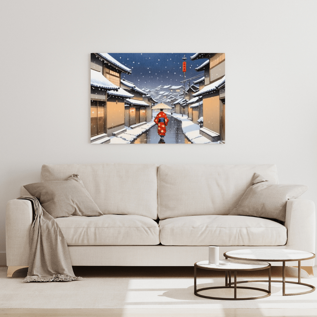 Winter In Kyoto Japan - Wall Art - Aestheticanvas