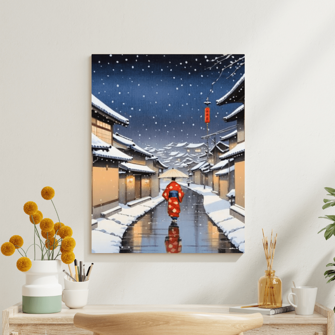 Winter In Kyoto Japan - Wall Art - Aestheticanvas