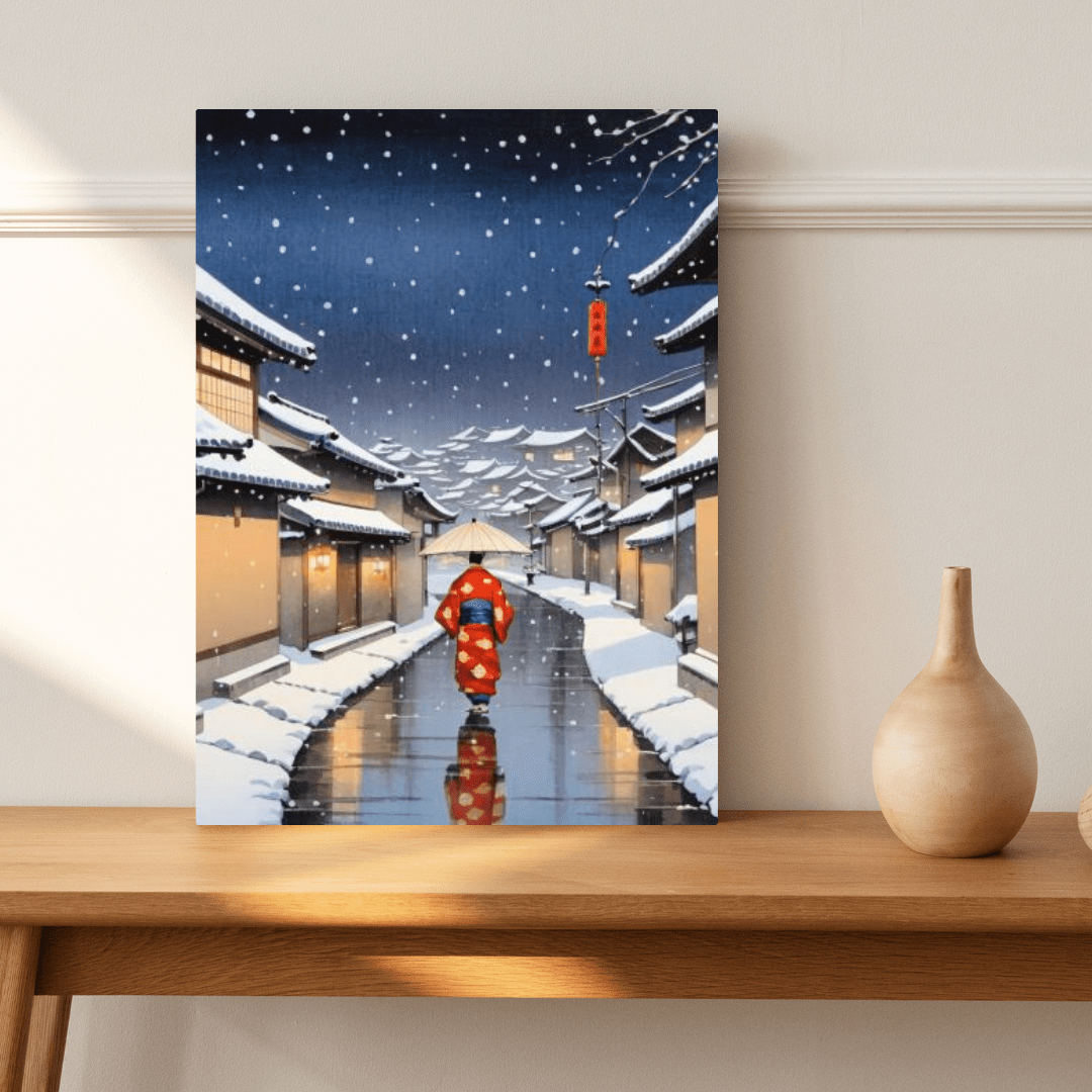 Winter In Kyoto Japan - Wall Art - Aestheticanvas